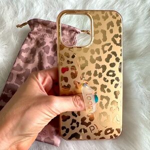 Gold Leopard Loopy Case: 12 Pro Max or 13 Pro Max (universal fit for both)